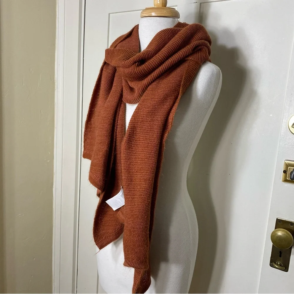 Prana Elle Knit Burnt Orange Fall Winter Knit Scarf STYLE#U63190698